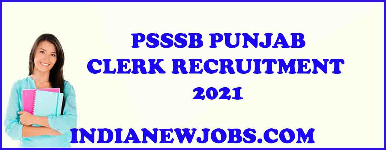 PSSSB Punjab Clerk Recruitment 2021