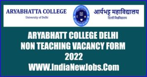 Aryabhatta college Delhi vacancy 2022