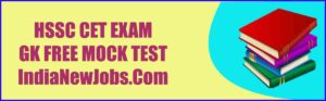 HSSC CET GK Mock Test 01