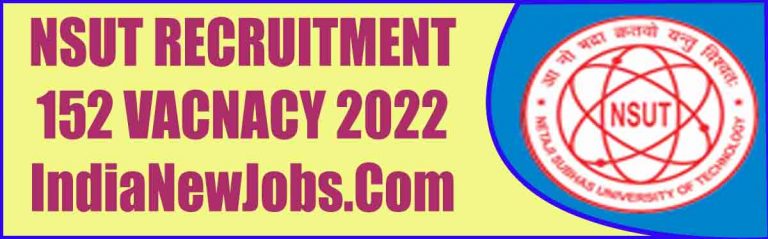 NSUT Recruitment 2022