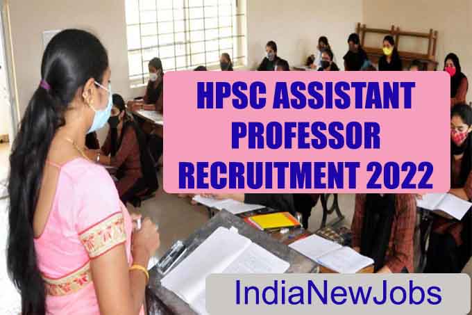 hpsc assistant professor recruitment
