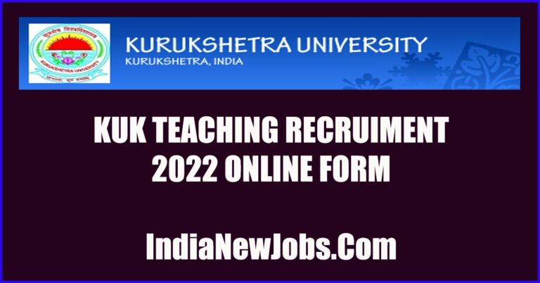KUK Teaching Recruitment 2022