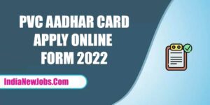 PVC Aadhar Card Apply Online