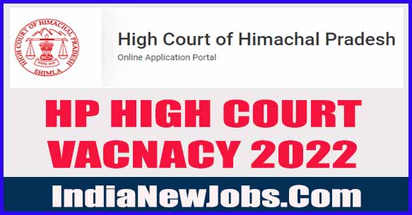 HP High Court Vacancy 2022