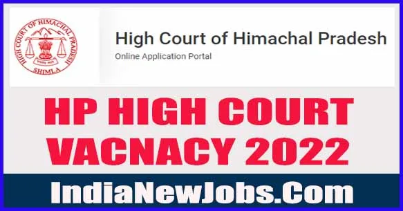 HP High Court Vacancy 2022