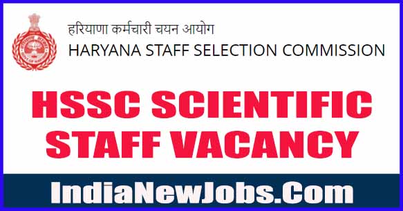 HSSC Scientific Staff Vacancy 3/2022