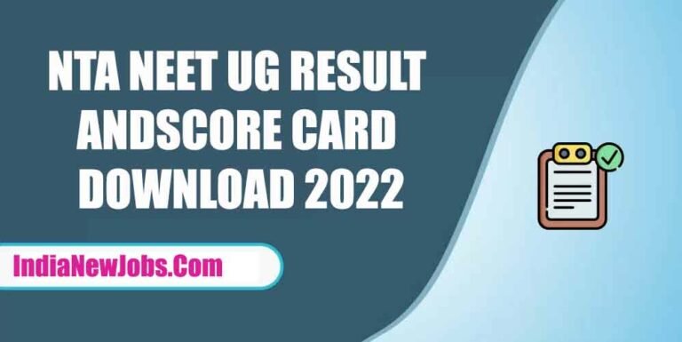 NTA NEET UG Result 2022