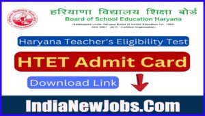 HTET Admit Card Download 2022 for Written Exam on 12-13 November for Primary Teacher (PRT), TGT, and PGT