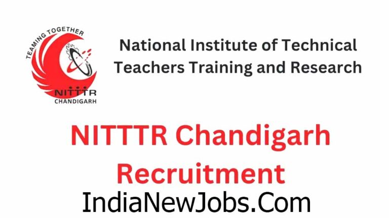 NITTTR Chandigarh Vacancy 2022