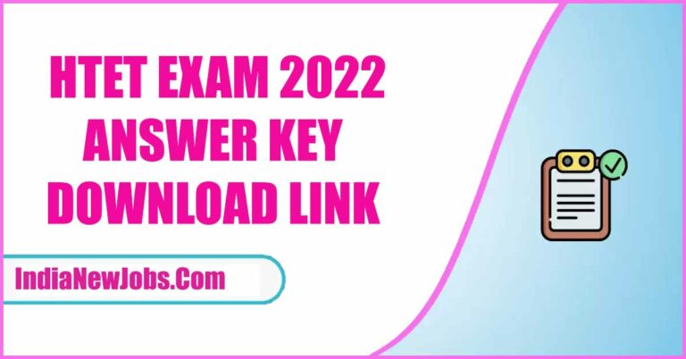 HTET Answer Key Download 2022