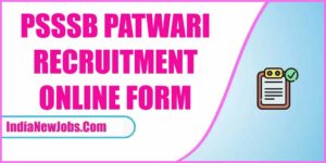 Punjab Patwari Recruitment 2022 Notification Apply Online