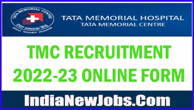 TMC Recruitment 2022-23 Notification Apply Online