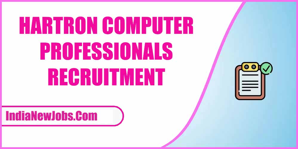 Hartron Computer Professionals Recruitment 2023