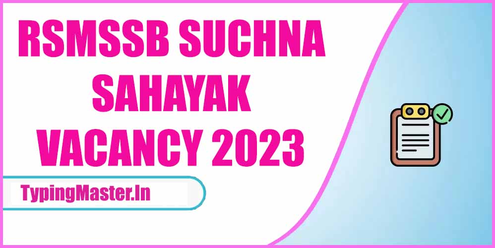 Rajasthan Suchna Sahayak Vacancy 2023 [2730 Post]