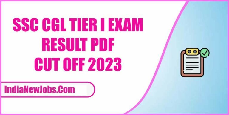 SSC CGL Result 2023 Tier I Exam