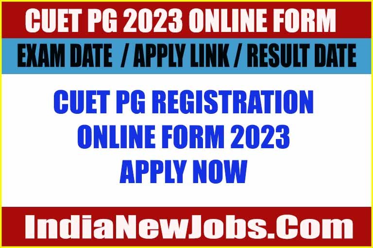 CUET PG 2023 Online Form Notification Apply Online