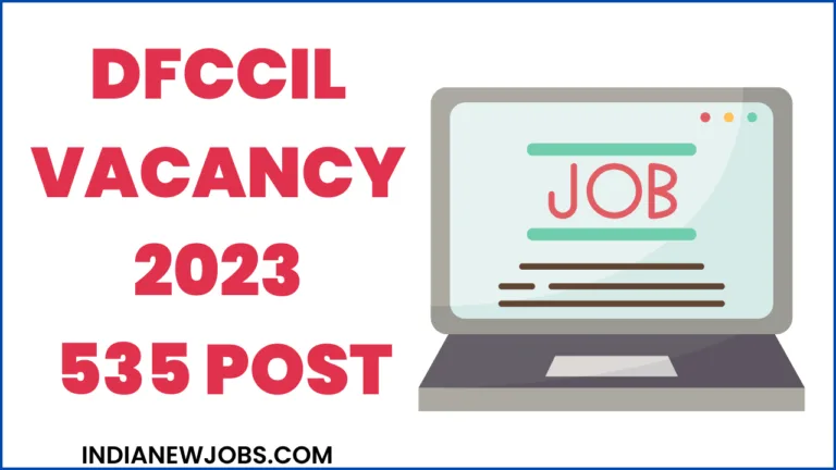 DFCCIL Recruitment 2023