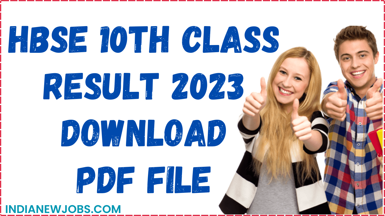 HBSE 10Th Result 2023 @bseh.org.in