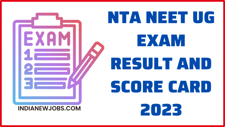 NTA NEET UG Result 2023 And Score Card