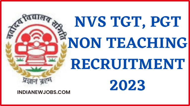 NVS Recruitment 2023 Online Form Notification Best PDF