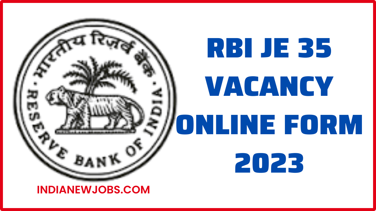 RBI JE Recruitment 2023 Online Form