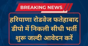 Fatehabad Roadways Apprentice 2025