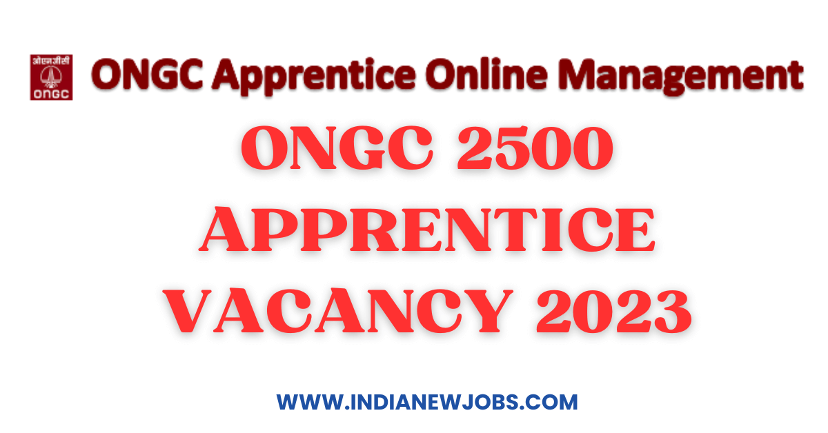 ONGC Apprentice Recruitment 2023