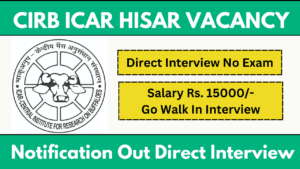 icar hisar vacancy 2024