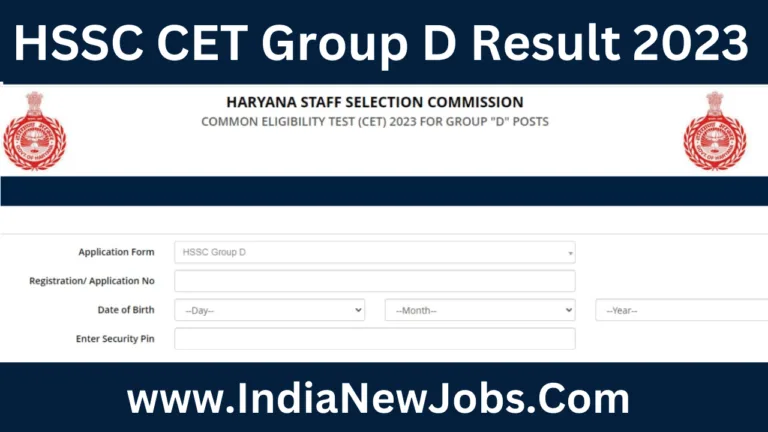 HSSC CET Group D Result 2024 Latest News Updates