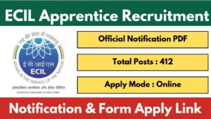ECIL Apprentice Recruitment 2025 Apply Online for 412 Vacancy
