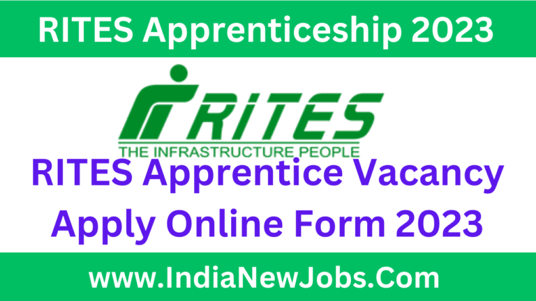 RITES Apprenticeship 2023 Notification Apply Online