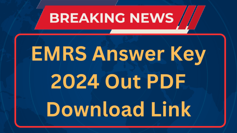 EMRS Answer Key 2024