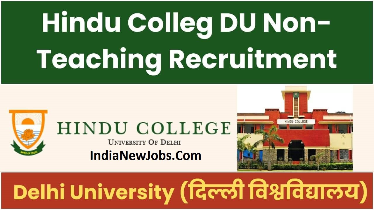 Hindu College Delhi Recruitment 2024 Notification Apply Online Form