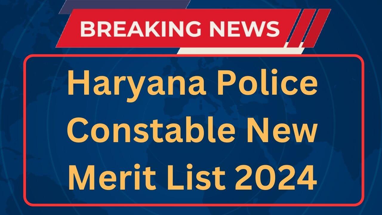 Haryana Police Constable Waiting List 2024