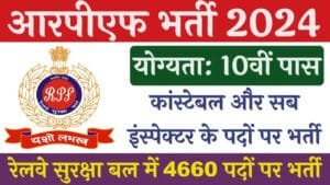 RPF Recruitment 2024 Notification Out for 4660 Posts of Constable and Sub-Inspector