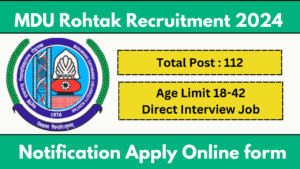 MDU Assistant Professor Recruitment 2024