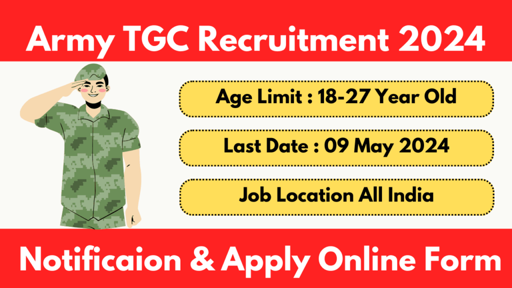 Army TGC Recruitment 2024 Notification Apply Online Form