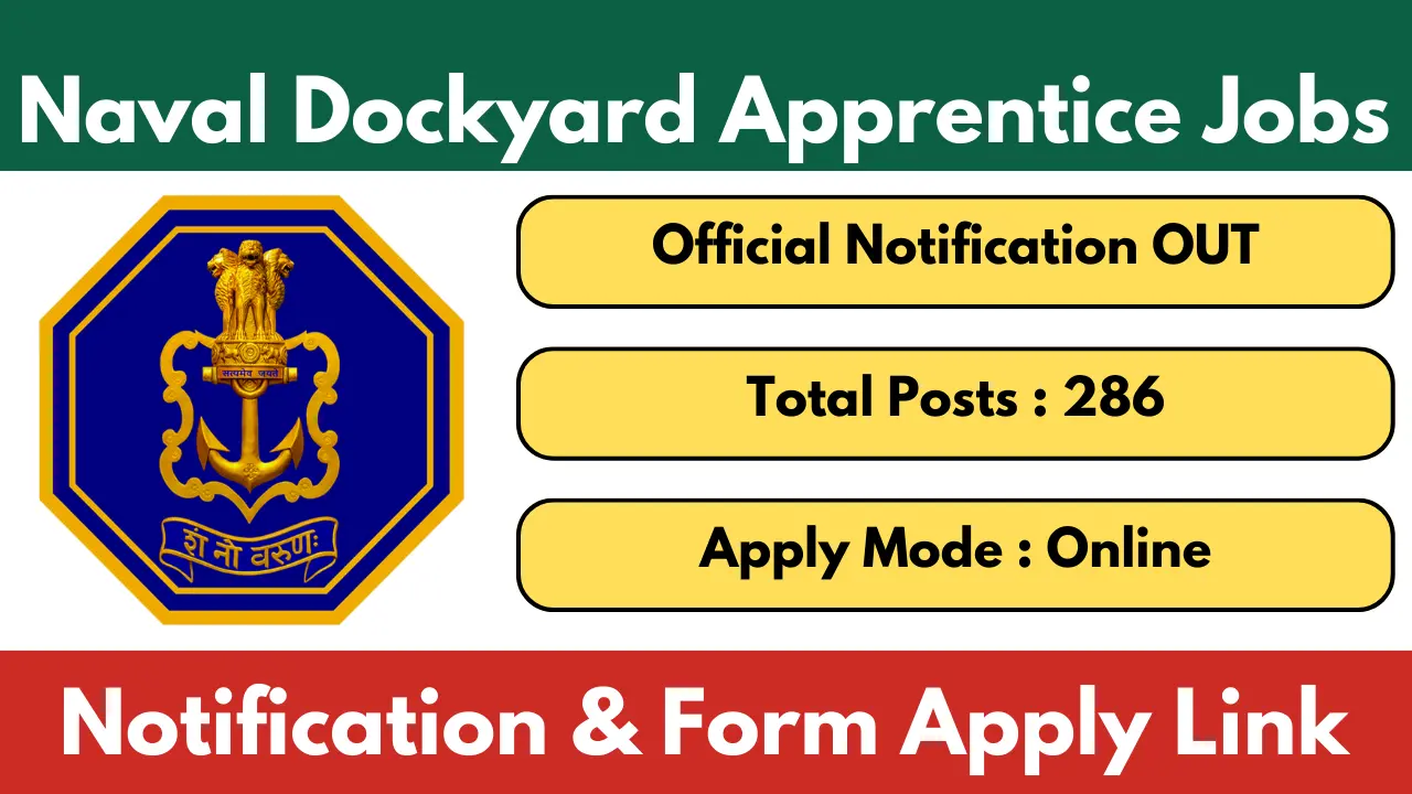Naval Dockyard Apprentice Recruitment 2025