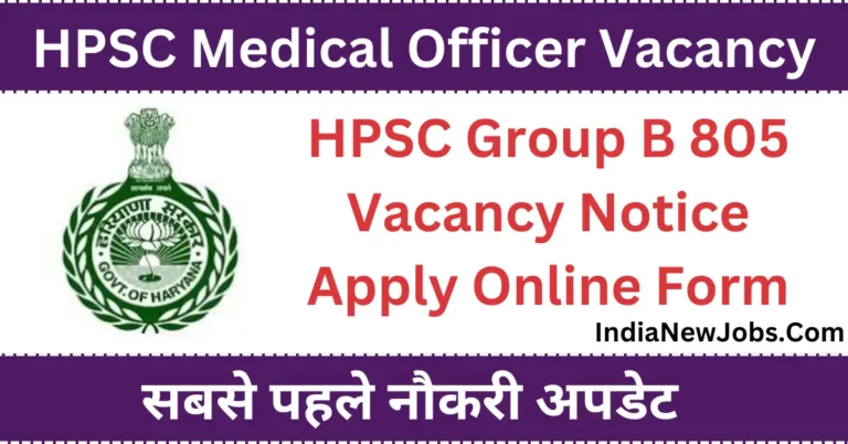 HPSC Ayurvedic Medical Officer Recruitment 2024