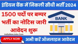 Indian Bank Apprentice Recruitment 2024 Notification Apply Online Form