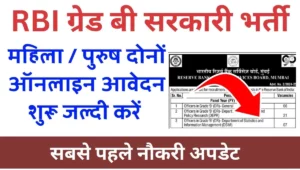 RBI Grade B Recruitment 2024