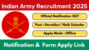 Army Sports Quota Recruitment 2025