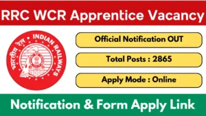RRC WCR Apprentice Recruitment 2025