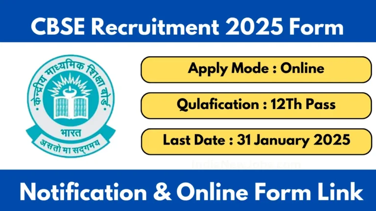 CBSE Recruitment 2025 Junior Assistant and Superintendent 212 Posts Notification OUT, Apply Online