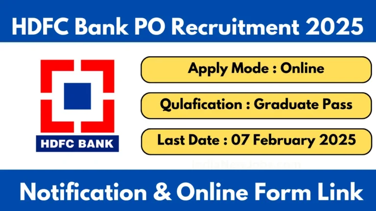 HDFC Bank PO Recruitment 2025