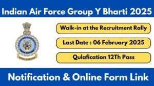 Indian Air Force Airmen Group Y Vacancy 2025