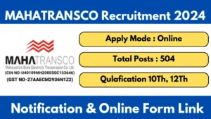 MAHATRANSCO Recruitment Online Form 2024