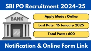 SBI PO Recruitment 2024-25