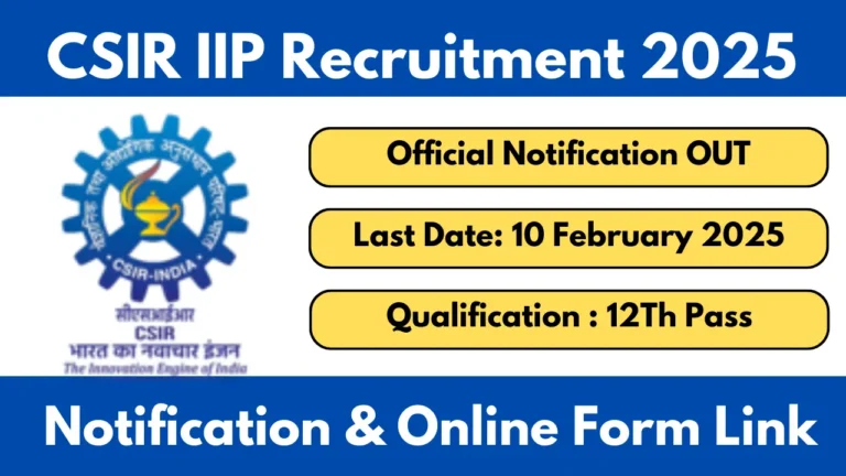 CSIR IIP Recruitment 2035 JSA, and Stenographer Various Posts
