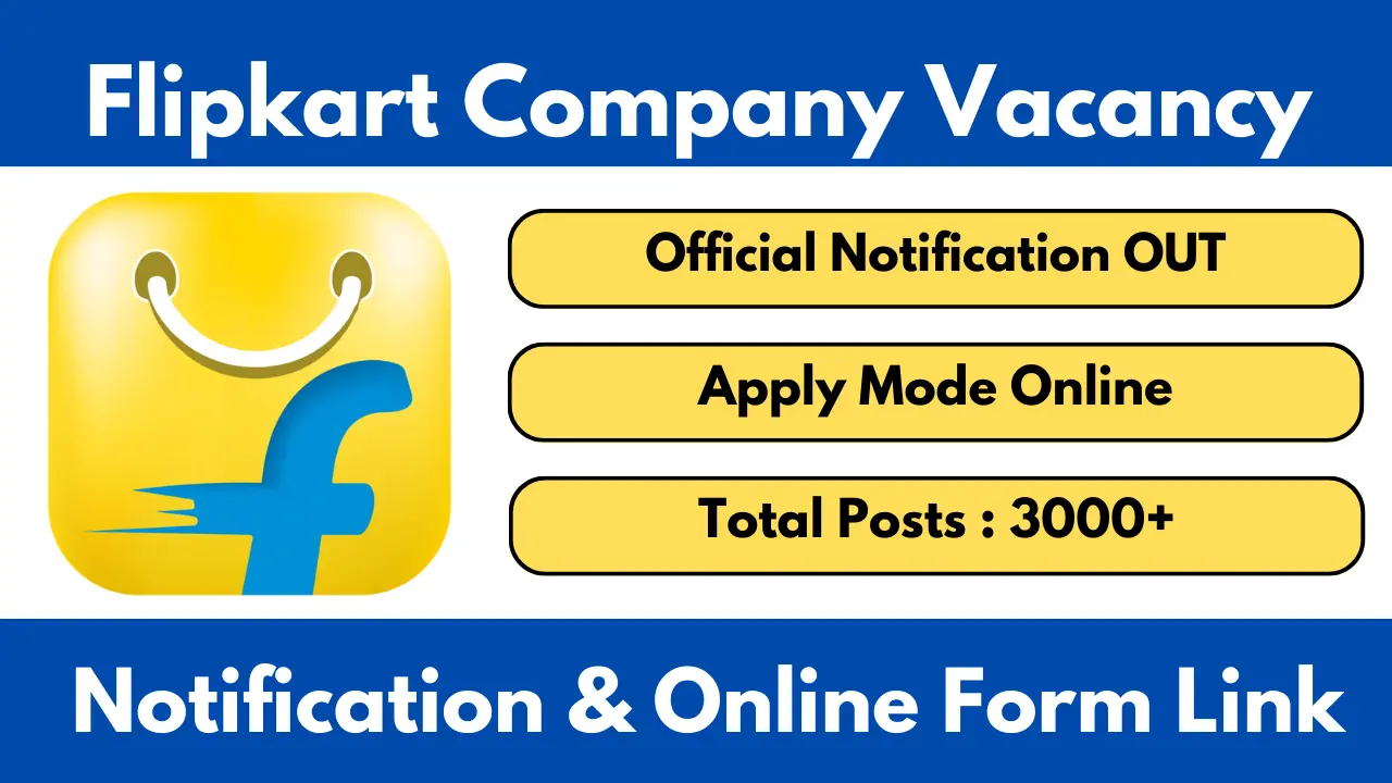 Flipkart Company Job Recruitment 2025 Notification And Apply Online FOrm